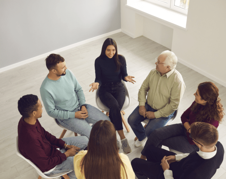 therapy group meeting up