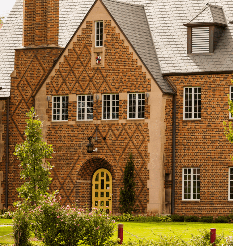 english style brick house