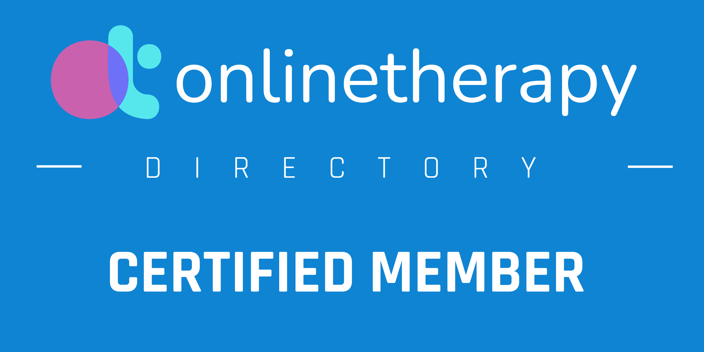 Online therapy directory Certified Member logo