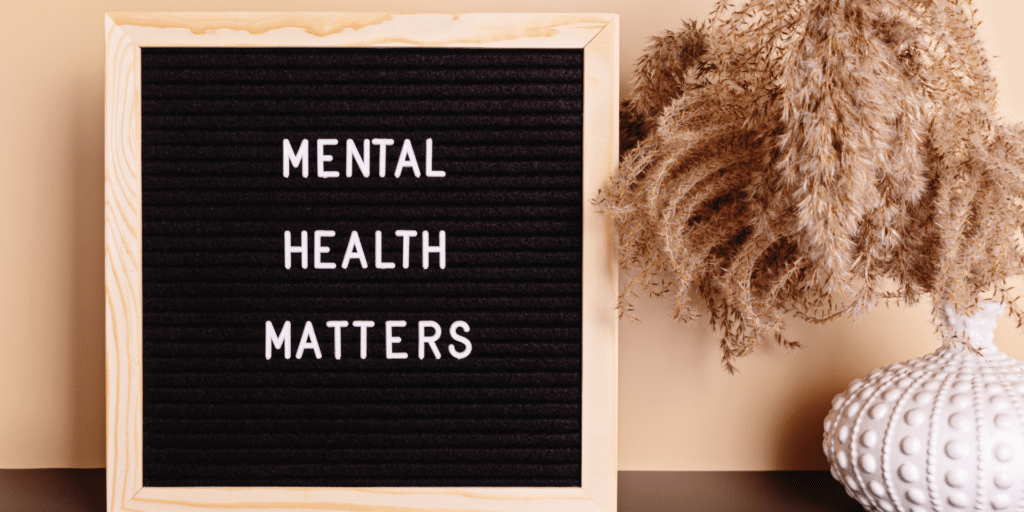 mental health matters sign