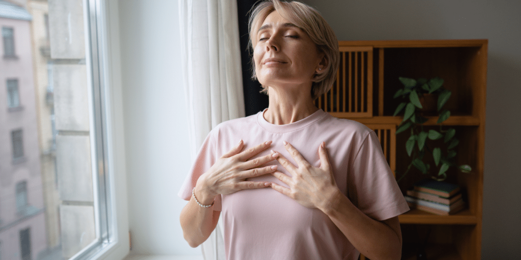 Anxiety breathing exercise technique for stress relief therapy in Denver