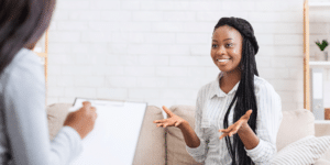 Person experiencing a positive mental health breakthrough after therapy in Denver