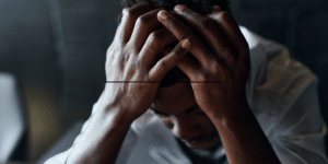 Man experiencing depression and mental health challenges in Denver